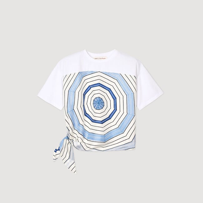 Camiseta con estampado de espirales